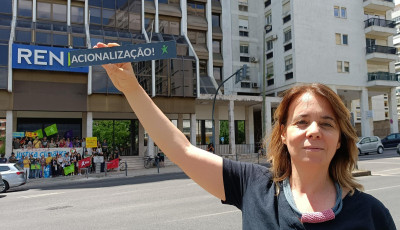 Catarina Martins este sábado no roteiro climático - foto esquerda.net