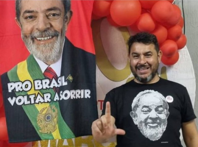 Marcelo Arruda na sua festa de aniversário.