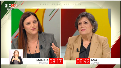 Debate de Marisa Matias e Ana Gomes na SIC Notícias