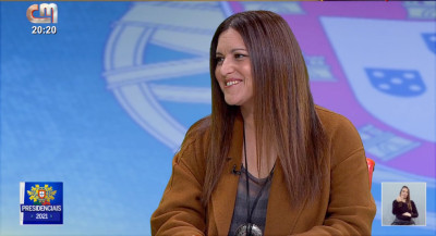 Marisa Matias no telejornal da CMTV