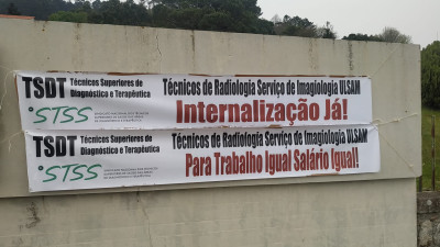 Trabalhadores do serviço de radiologia da ULSAM lutam pelos seus postos de trabalho.