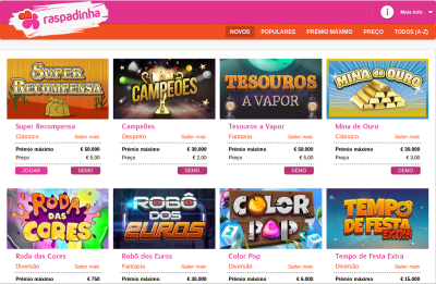 Imagem do site dos jogos da Santa Casa da Misericórdia de Lisboa