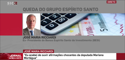 Banqueiro Ricciardi ataca desabridamente Mariana Mortágua