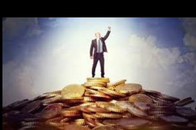 Pintura numa parede a representar um milionário.