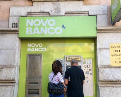 Agência do Novo Banco em Lisboa.