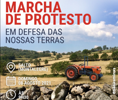 Cartaz da Marcha de Protesto em defesa de Montalegre. Foto do Facebook.