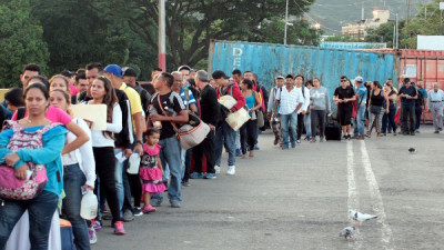 Neste sábado, 8 de junho, 18 mil pessoas saíram da Venezuela para a Colômbia