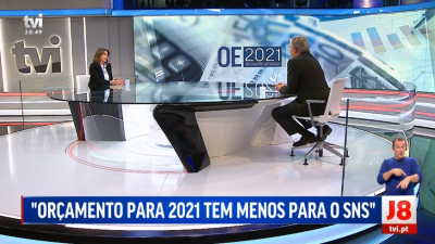 Catarina Martins esteve esta segunda-feira no Jornal das 8 da TVI