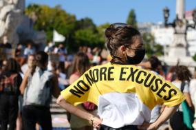 Menifestação pela justiça climática