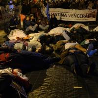  Fotogaleria da concentração em Lisboa pelo fim do massacre na Palestina