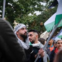  Manifestação em Lisboa contra o massacre na Palestina 