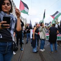  Manifestação em Lisboa contra o massacre na Palestina 