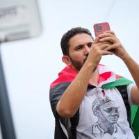  Manifestação em Lisboa contra o massacre na Palestina 
