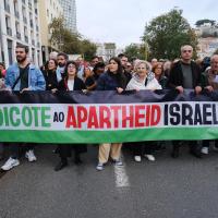  Manifestação em Lisboa contra o massacre na Palestina 