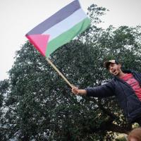  Manifestação em Lisboa contra o massacre na Palestina 