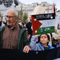  Manifestação em Lisboa contra o massacre na Palestina 