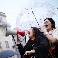  Manifestação em Lisboa contra o massacre na Palestina 