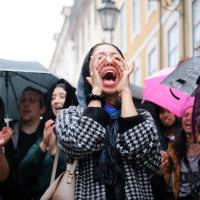 Manifestação em Lisboa contra o massacre na Palestina 