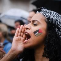  Manifestação em Lisboa contra o massacre na Palestina 