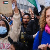  Manifestação em Lisboa contra o massacre na Palestina 