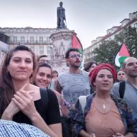 Fotogaleria da manifestação pela libertação da Palestina em Lisboa