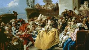 Giovanni Domenico Tiepolo (1727-1804), Scène Carnival, le menuet, 1750, Musée du Louvre, Paris – Foto wikipedia