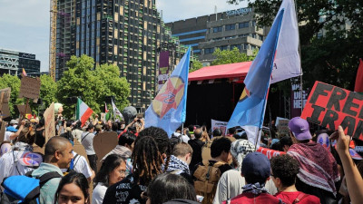 Manifestação da contra-cimeira da NATO em Haia