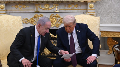 Netanyahu e Trump na Casa Branca