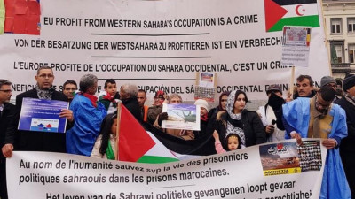 Protesto de saharauis na Europa