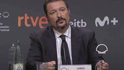 James Vanderbilt no festival de San Sebastián. Foto do festival.
