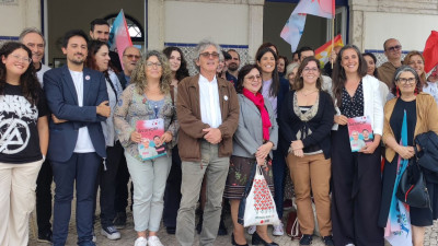 Coligação Avançar Leiria na Estação de comboios de Leiria