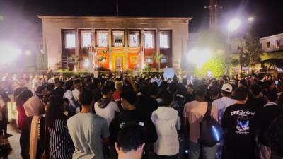 Manifestação da Gen Z 212 em Rabat.