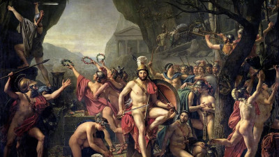 Leonidas nas Termópilas | Jacques Louis David