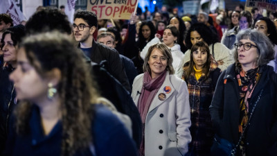 Catarina Martins na Marcha pelo fim da violência contra as mulheres