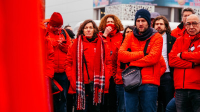 Piquete de greve na Bélgica