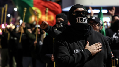 Manifestação do grupo 1143 em Albufeira, fevereiro 2025