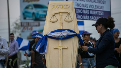 Protestos na Nicarágua, 8 de maio de 2018. 