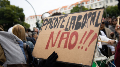 cartaz "Pacote Laboral Não!"