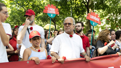 José Manuel Pureza no 25 de Abril em Lisboa