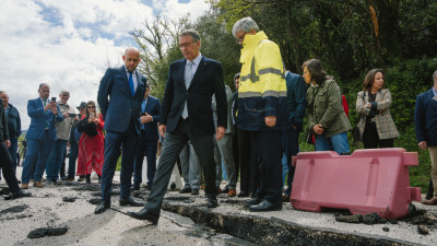 António José Seguro esteve a 8 de abril no troço encerrado do IC3 em Penela, durante a Presidência Aberta.