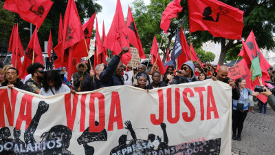 Vida Justa em manifestação 