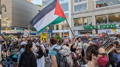 Manifestação de solidariedade com a Palestina em Nova Iorque, 2024