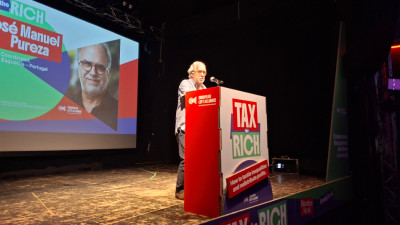 José Manuel Pureza no comicio da Aliança da Esquerda Europeia