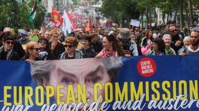Manifestação etse domingo em Bruxelas. 