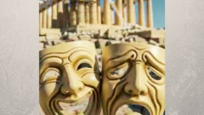 máscaras em Atenas