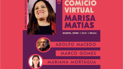 Direto do comício virtual em Braga