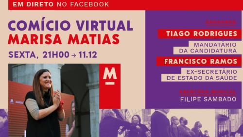 Comício virtual de Marisa Matias