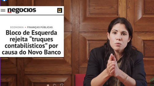 Mariana Mortágua explica em 2 minutos proposta do Bloco para o Novo Banco