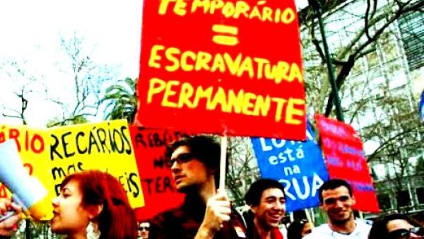 Foto Mayday Lisboa, protesto "Geração à Rasca", 2011. 