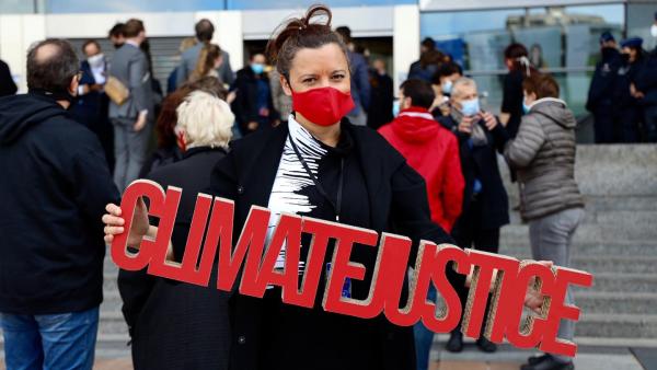 Marisa Matias em defesa da justiça climática. Outubro de 2020. Foto de Sérgio Aires.